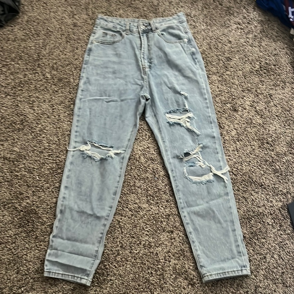 Light Denim Jeans (with rips)